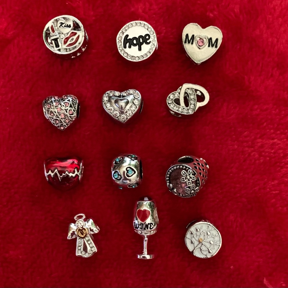 “Make It!” Individual Jewelry Charms With Crystals & Acrylic Painting  NWOT